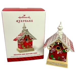 Hallmark HEAVEN and NATURE SING Keepsake Ornament 2014 Birdhouse with Box